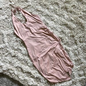 NWOT Tobi Fitted Halter Dress in Pink